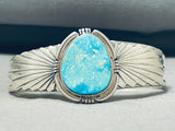 Wilson Padilla Native American Navajo Turquoise Sterling Silver Bracelet-Nativo Arts