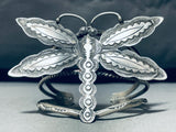 Vince John Platero Vintage Native American Navajo Sterling Silver Butterfly Bracelet!-Nativo Arts