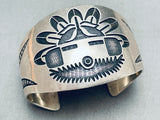 Montano Gibbson Vintage Navajo Sterlingsilver Bracelet Cuff-Nativo Arts