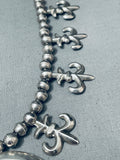 Astonishing Vintage Native American Navajo Handmade Sterling Silver Necklace-Nativo Arts