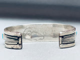 Important Vintage Native American Navajo Tom Tso Turquoise Sterling Silver Bracelet-Nativo Arts