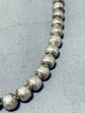 Sensational Vintage Native American Navajo Sterling Silver Necklace-Nativo Arts