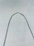 Thomas Signed Vintage Native American Navajo Turquoise Sterling Silver Necklace-Nativo Arts