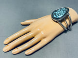 Indian Mountain Mine!! Rare Vintage Native American Navajo Turquoise Sterling Silver Bracelet-Nativo Arts