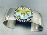 Dynamic Native American Navajo Carico Lake Turquoise Sterling Silver Signed Bracelet-Nativo Arts