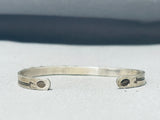 First Rate Vintage Native American Navajo 12 Cerrillos Turquoise Sterling Silver Bracelet-Nativo Arts