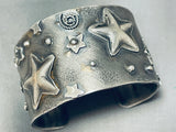 Starfish Out Of This World Native American Navajo Sterling Silver Star Bracelet-Nativo Arts