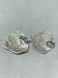 Marvelous Native American Navajo Sterling Silver Gekkos Earrings-Nativo Arts