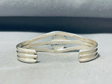 Dazzling Vintage Native American Navajo Signed Orange Spiny Sterling Silver Bracelet-Nativo Arts