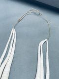 Huge Fabulous Vintage Santo Domingo Spiderweb Turquoise Inlay Shell Necklace-Nativo Arts