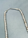 One Of The Most Fab Vintage Native American Navajo Turquoise Sterling Silver Necklace-Nativo Arts