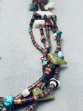 One Of The Most Beautiful Vintage Santo Domingo Fetish Turquoise Necklace-Nativo Arts