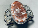 Rare Bisbee Campbellite Vintage Native American Navajo Sterling Silver Bracelet Old-Nativo Arts