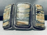 Best Vintage Native American Navajo Abalone Shell Lester Sterling Silver Bracelet-Nativo Arts