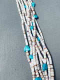 Important Vintage Navajo Heishi Turquoise Necklace, Old-Nativo Arts