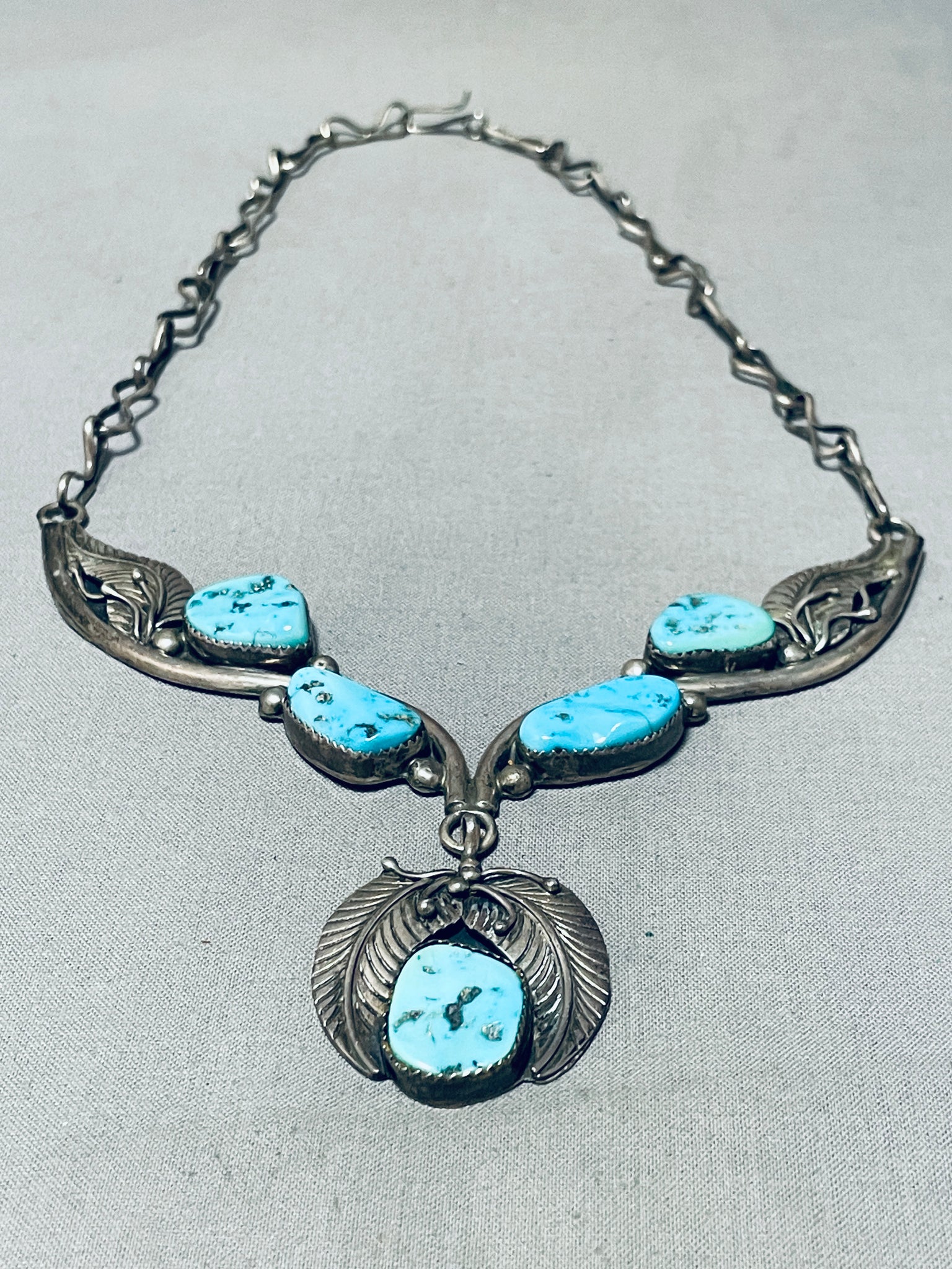 One Of Most Unique Ever Vintage Native American Navajo Turquoise