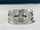 Marvelous Vintage Native American Navajo Joe Chee Sterling Silver Ring-Nativo Arts