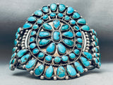 One Of The Best Ever Vintage Native American Navajo Turquoise Sterling Silver Bracelet-Nativo Arts