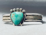Rare Vintage Native American Hopi Green/turquoise Sterling Silver Bracelet-Nativo Arts