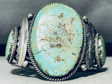 The Best Vintage Native American Navajo Carlin Turquoise Mine Sterling Silver Bracelet-Nativo Arts