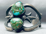 One Of Most Vivid Ever Vintage Native American Navajo Royston Turquoise Sterling Silver Bracelet-Nativo Arts