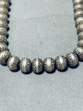 Sparkling Vintage Native American Navajo Pearls Sterling Silver Necklace-Nativo Arts