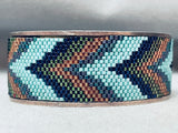 One Of The Most Detailed Ever Vintage Southwest Bead Sterling Silver Bracelet-Nativo Arts