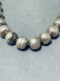Sensational Vintage Native American Navajo Sterling Silver Necklace-Nativo Arts
