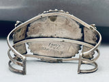 Rare Wallace Vintage Native American Zuni Turquoise Sterling Silver Bracelet-Nativo Arts