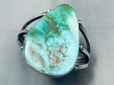 80 Grams Heavy Vintage Native American Navajo Royston Turquoise Sterling Silver Bracelet