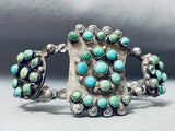 Late 1800's Early 1900's Vintage Navajo Turquoise Sterling Silver Bracelet