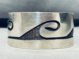 Earlier More Rare Native American Hopi Vintage Sterling Silver Water Wave Bracelet-Nativo Arts