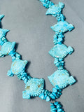 The Single Best Vintage Native American Navajo Toad Turquoise Fetish Necklace