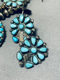 Gasp! Vintage Native American Navajo Turquoise Sterling Silver Squash Blossom Necklace Set-Nativo Arts