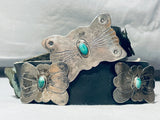Dropdead Gorgeous Vintage Native American Navajo Butterfly Sterling Silver Concho Belt-Nativo Arts
