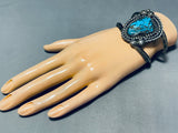 Ropes And Morenci Vintage Native American Navajo Turquoise Sterling Silver Bracele Told-Nativo Arts