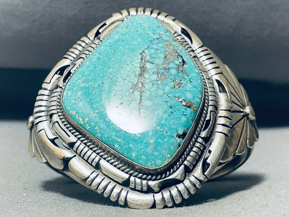 Best Al Yazzie Vintage Native American Navajo Turquoise Sterling Silver Bracelet-Nativo Arts