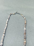 Native American Elegant Vintage Santo Domingo Blue Gem Turquoise Sterling Silver Necklace-Nativo Arts