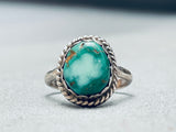 Early Deposit Turquoise!! Vintage Native American Navajo Royston Sterling Silver Ring-Nativo Arts