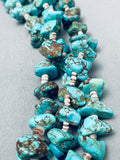One Of The Best Old Kingman Turquoise Nugget Heishi Necklace Old-Nativo Arts
