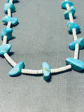 Native American Traditional Vintage Santo Domingo Turquoise Heishi Necklace-Nativo Arts