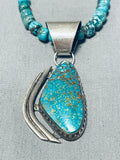 Sensational Vintage Native American Hopi Turquoise Sterling Silver Necklace-Nativo Arts