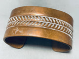 Magnificent Vintage Native American Navajo Copper Bracelet-Nativo Arts