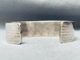 One Of The Most Unique Vintage Native American Navajo Heishi Inlay Sterling Silver Bracelet-Nativo Arts