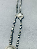 Orbs Of Sterling Vintage Native American Navajo Silver Necklace-Nativo Arts