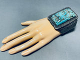 126 Grams Of Museum Quality Vintage Native American Navajo Turquoise Sterling Silver Bracelet-Nativo Arts