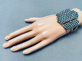 The Best Vintage Navajo Snake Eyes Turquoise Sterling Silver Bracelet-Nativo Arts