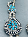 One Of The Most Fab Vintage Native American Navajo Turquoise Sterling Silver Necklace-Nativo Arts