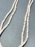 Native American Pretty Vintage Santo Domingo Shell Sterling Silver Necklace-Nativo Arts