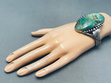 One Of The Best Vintage Native American Navajo Royston Turquoise Sterling Silver Bracelet-Nativo Arts
